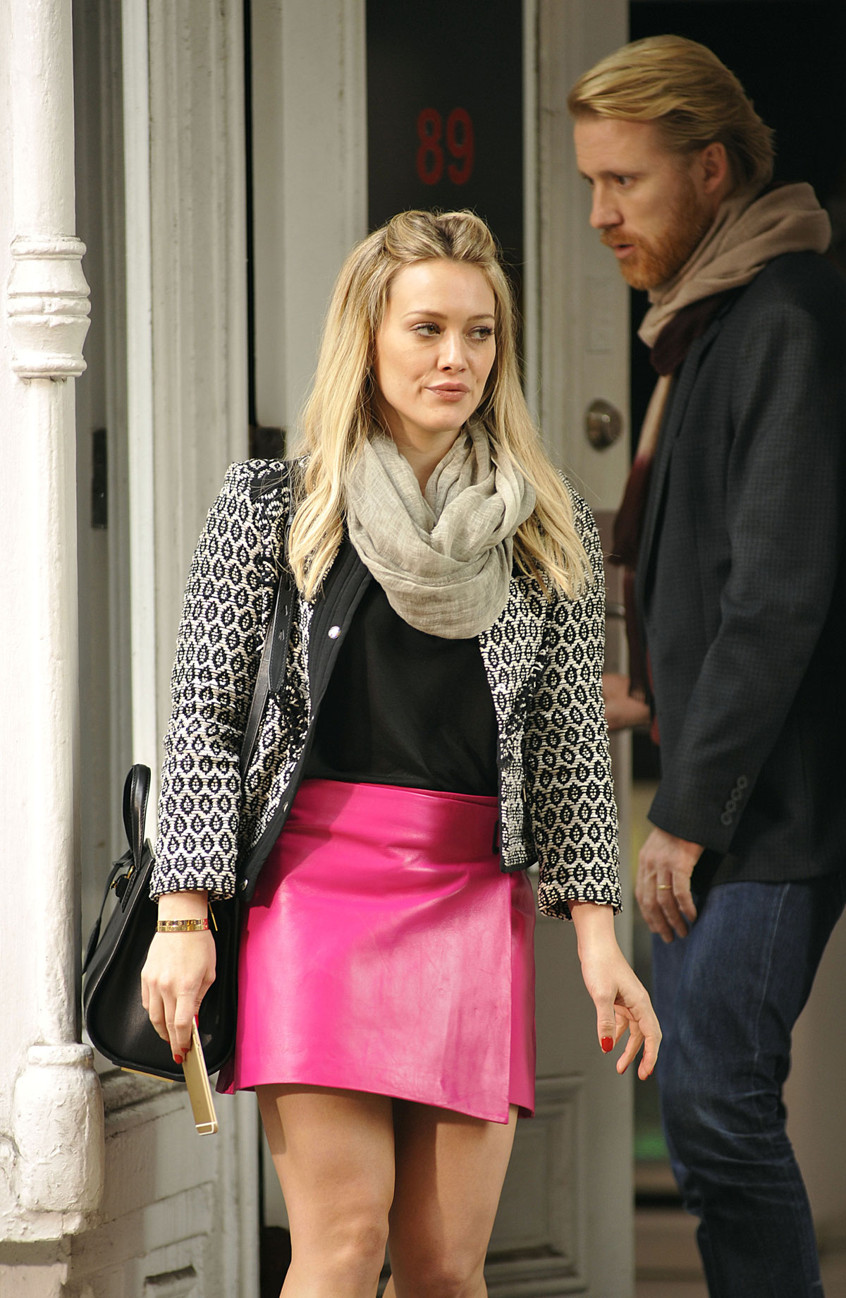 Hilary Duff on the set Younger candids in New York