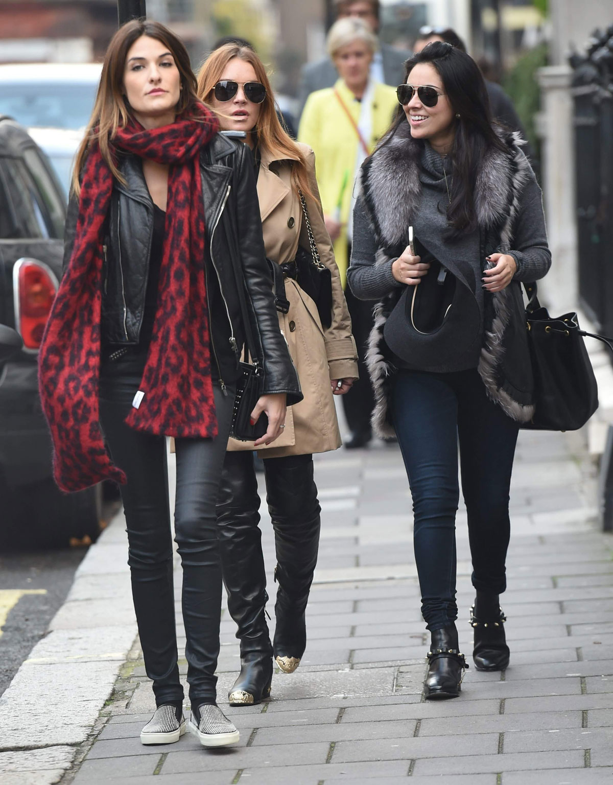 Lindsay Lohan out in London