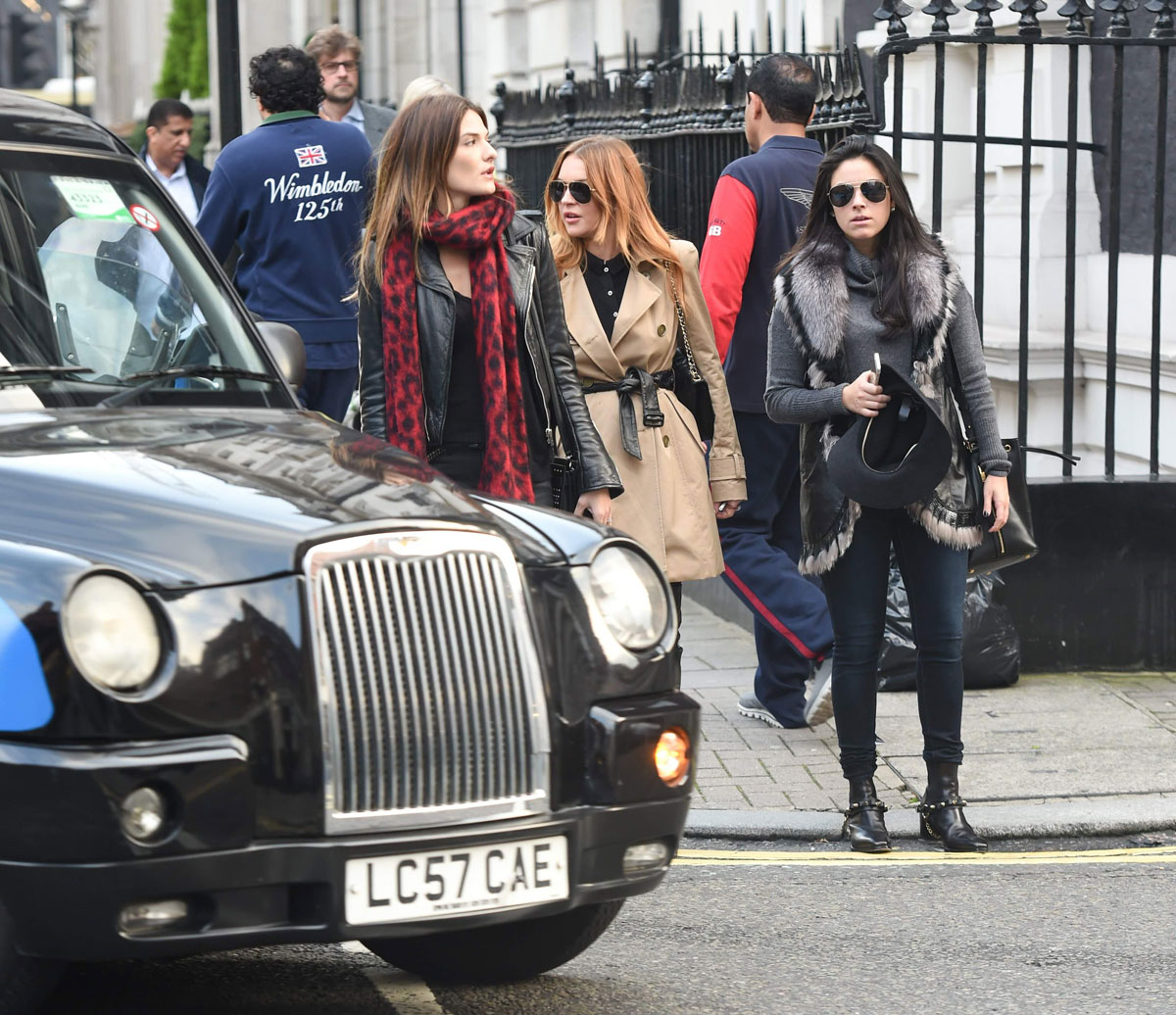 Lindsay Lohan out in London