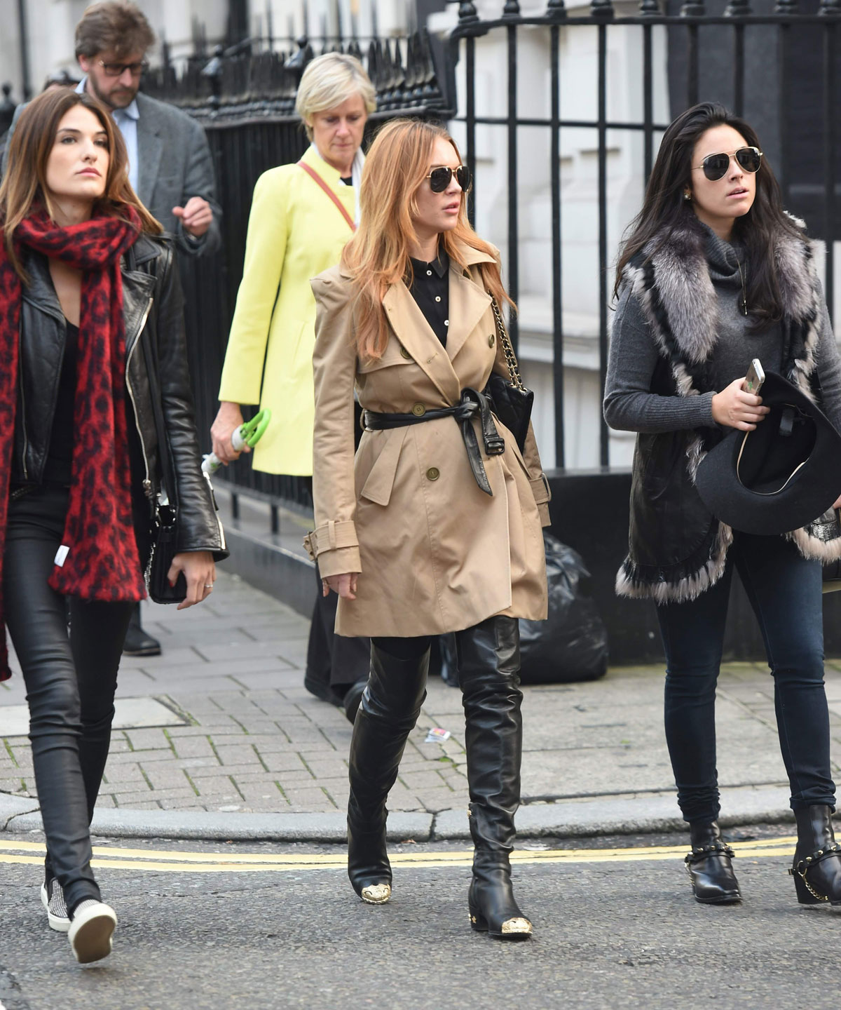 Lindsay Lohan out in London