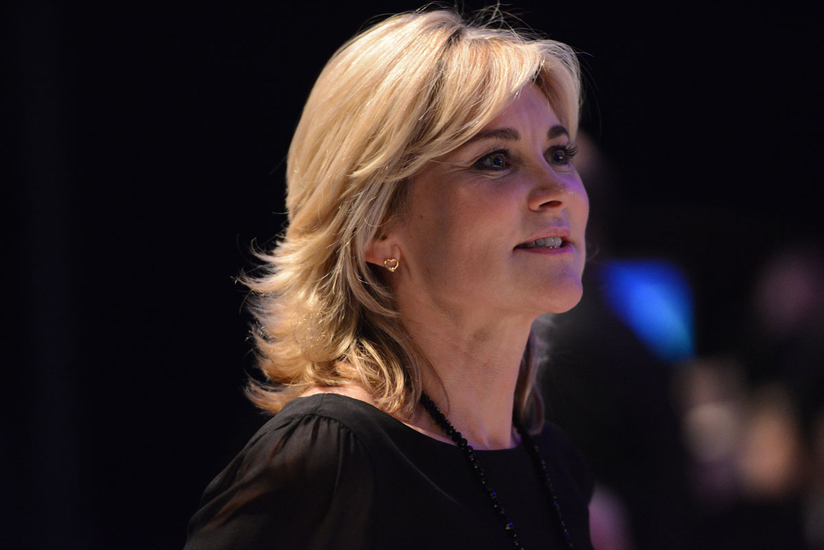 Anthea Turner attends Marie Curie Brain Game 2014