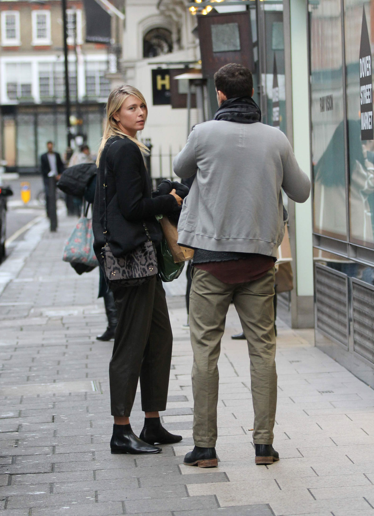 Maria Sharapova shopping at Dover Street Market