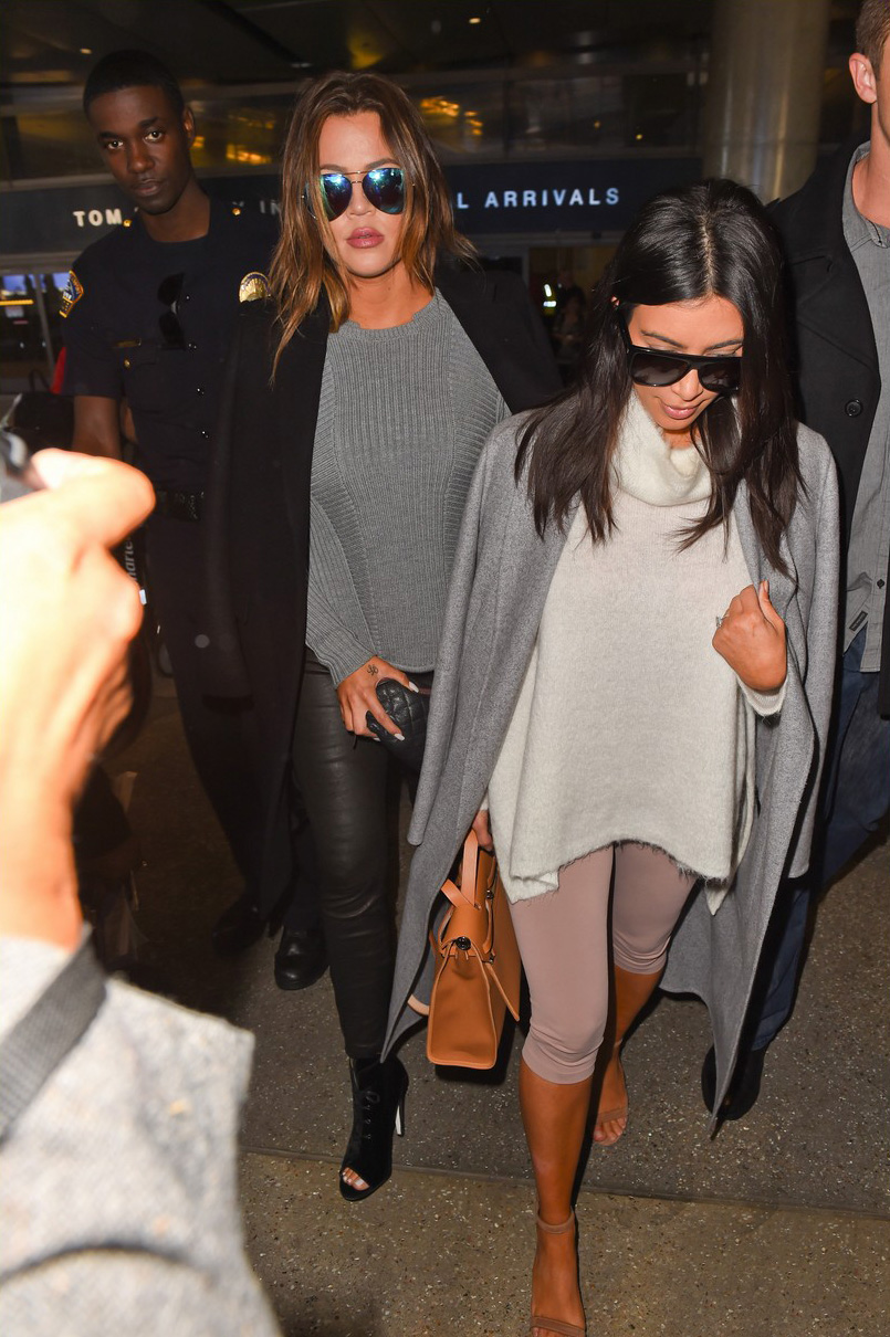 Khloe Kardashian arrives at LAX Airport