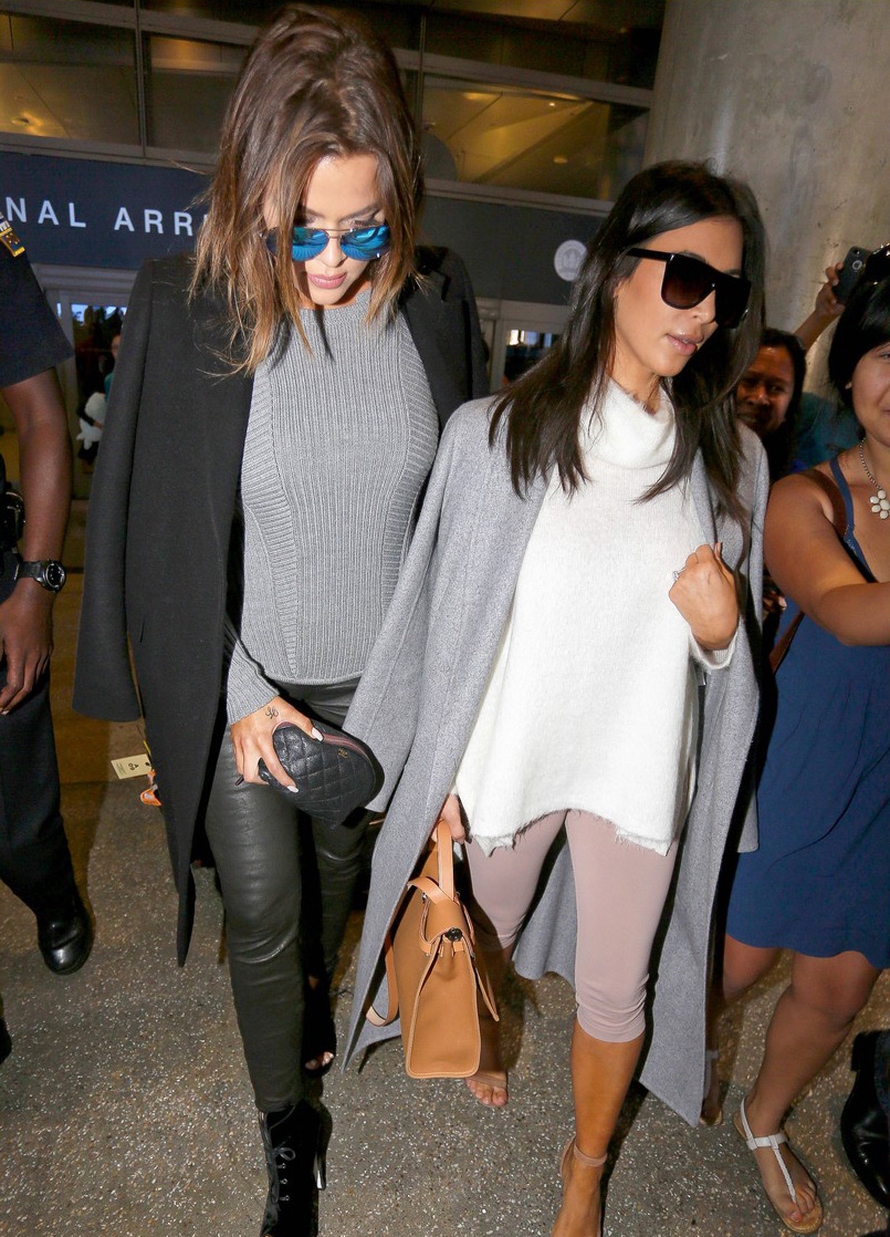 Khloe Kardashian arrives at LAX Airport