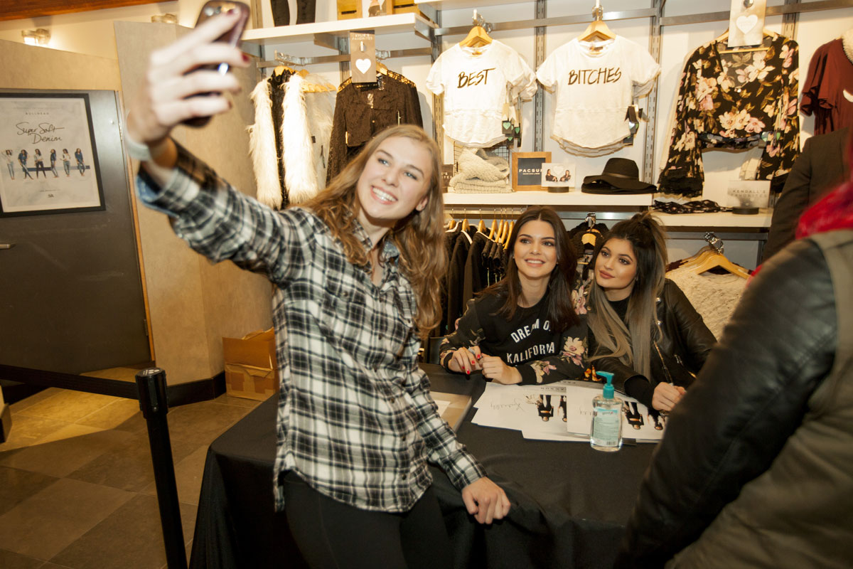 Kendall Jenner atteds PacSun Holiday collection launch