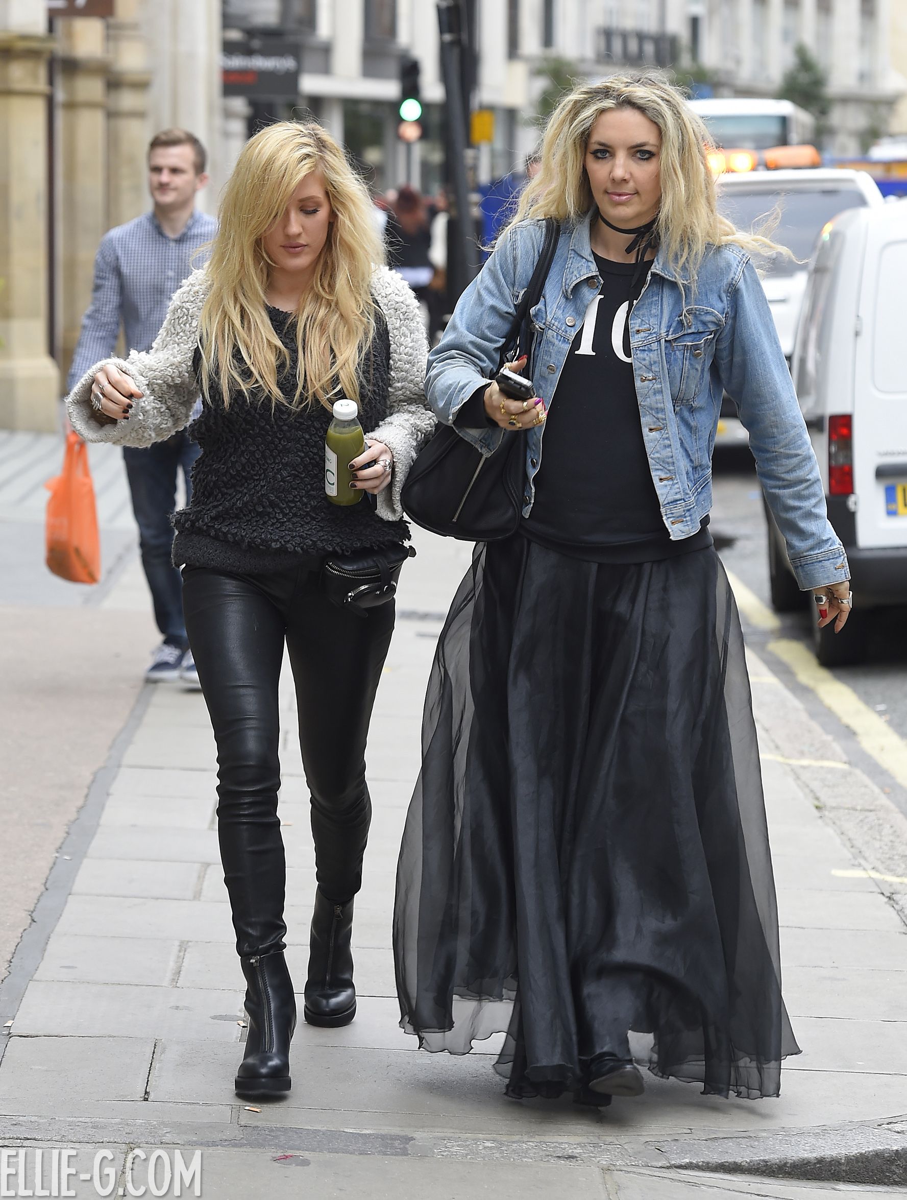 Ellie Goulding out to lunch with a friend