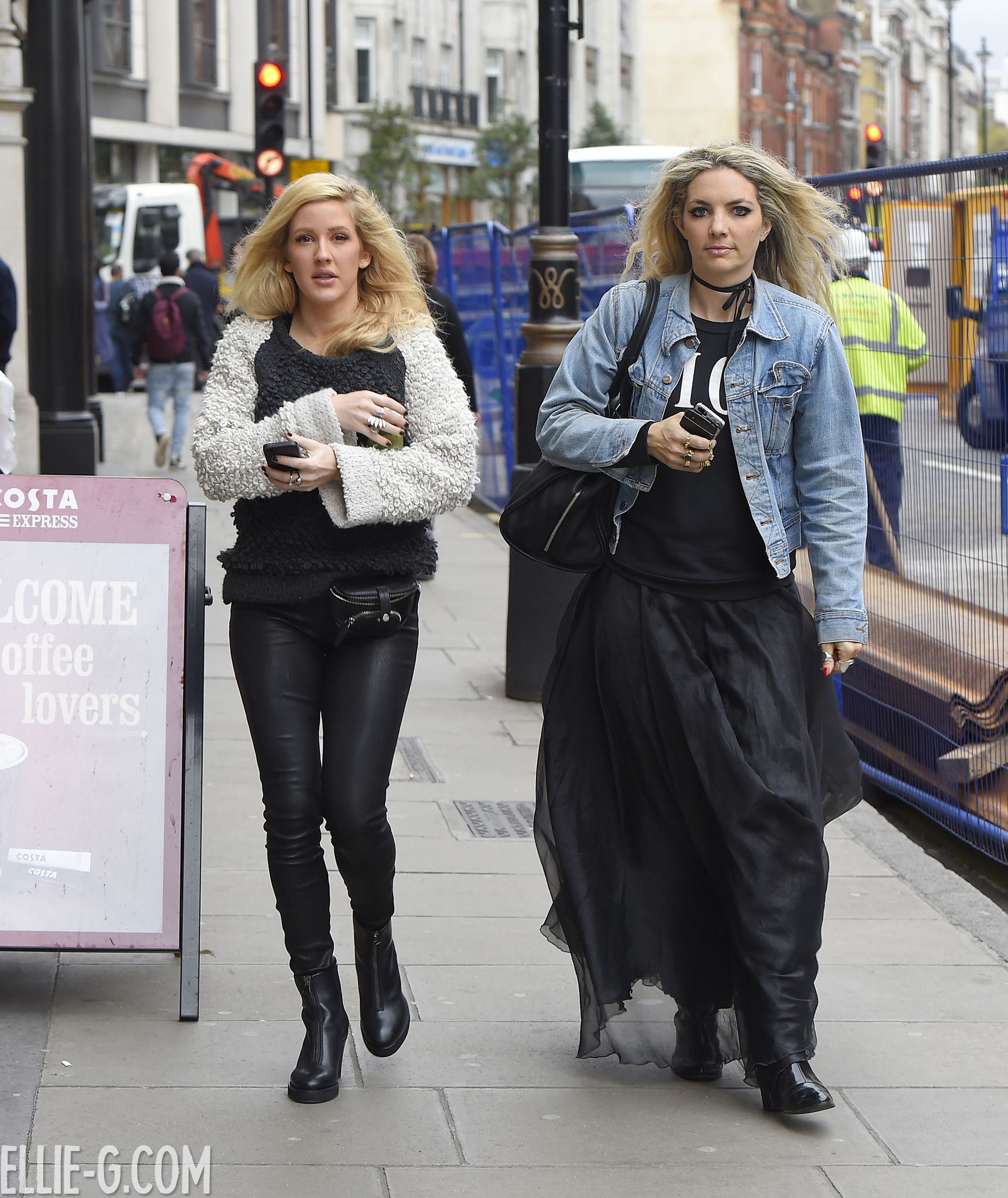 Ellie Goulding out to lunch with a friend