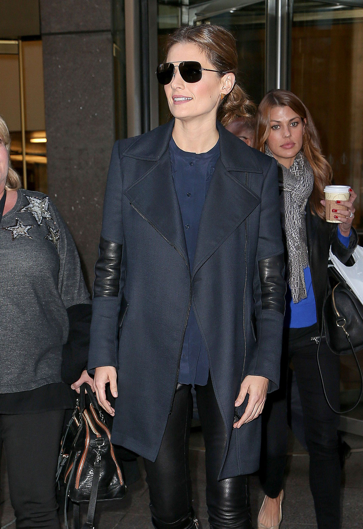 Stana Katic was spotted in New York