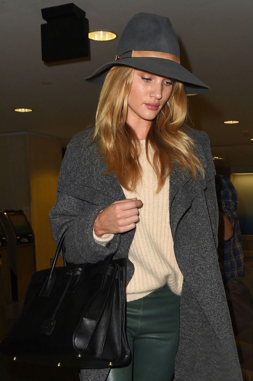Rosie Huntington Whiteley at LAX Airport