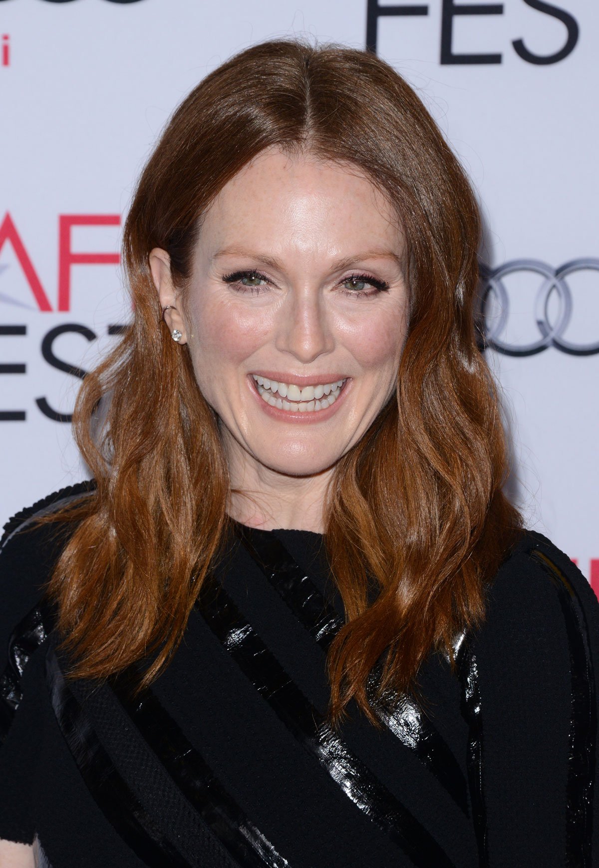 Julianne Moore on the red carpet at the premiere of Still Alice