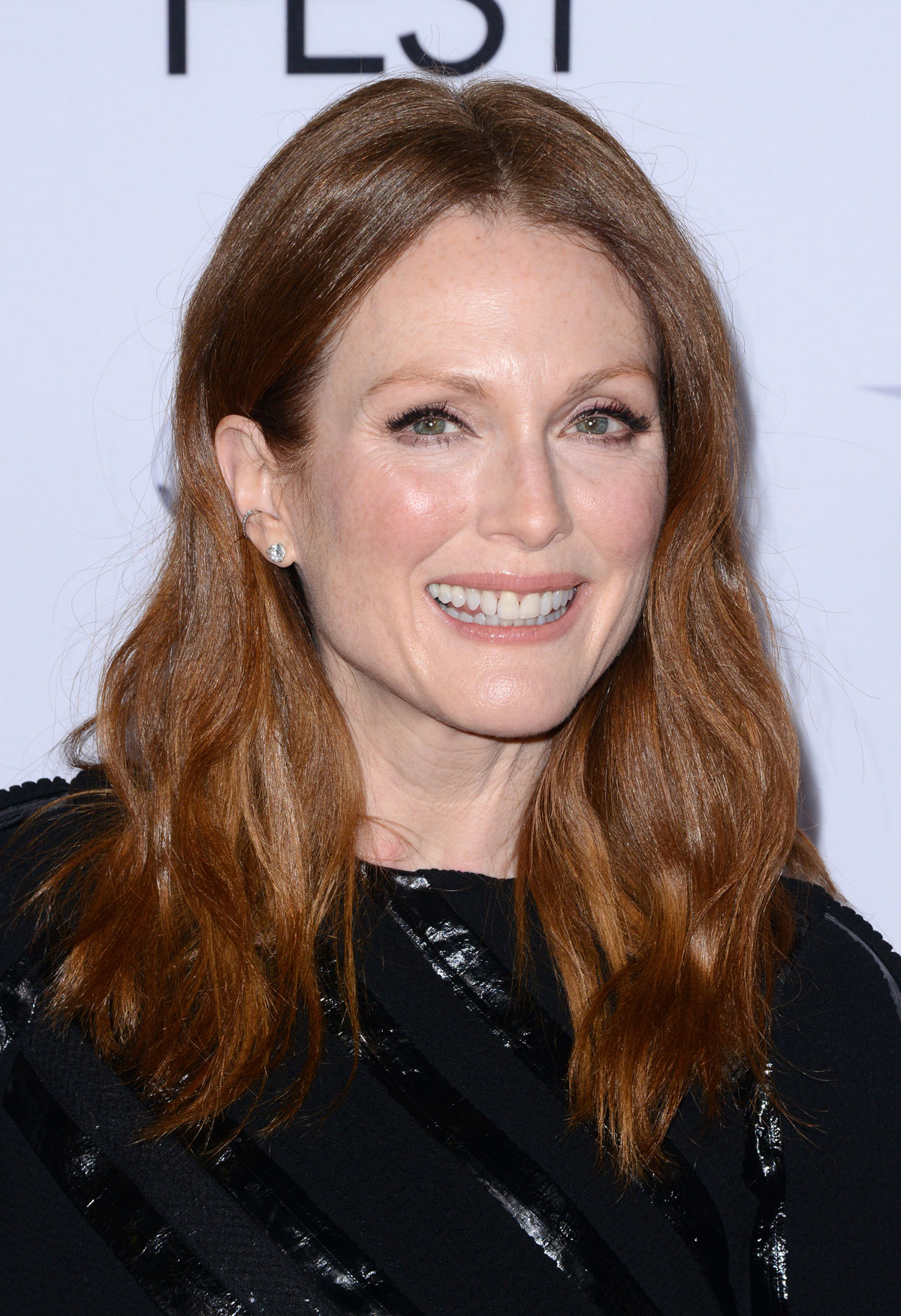 Julianne Moore on the red carpet at the premiere of Still Alice