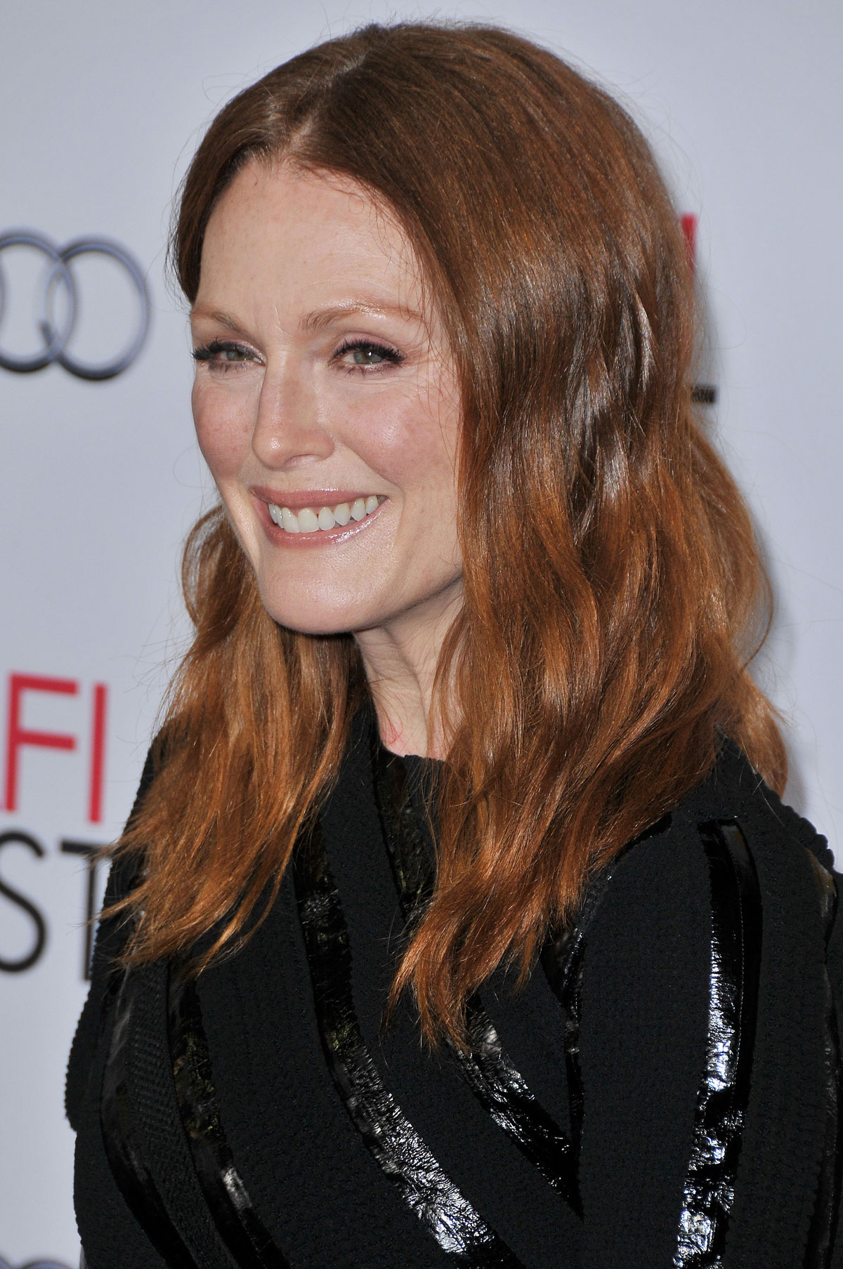 Julianne Moore on the red carpet at the premiere of Still Alice