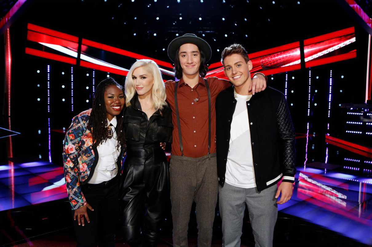 Gwen Stefani attends the live shows for The Voice