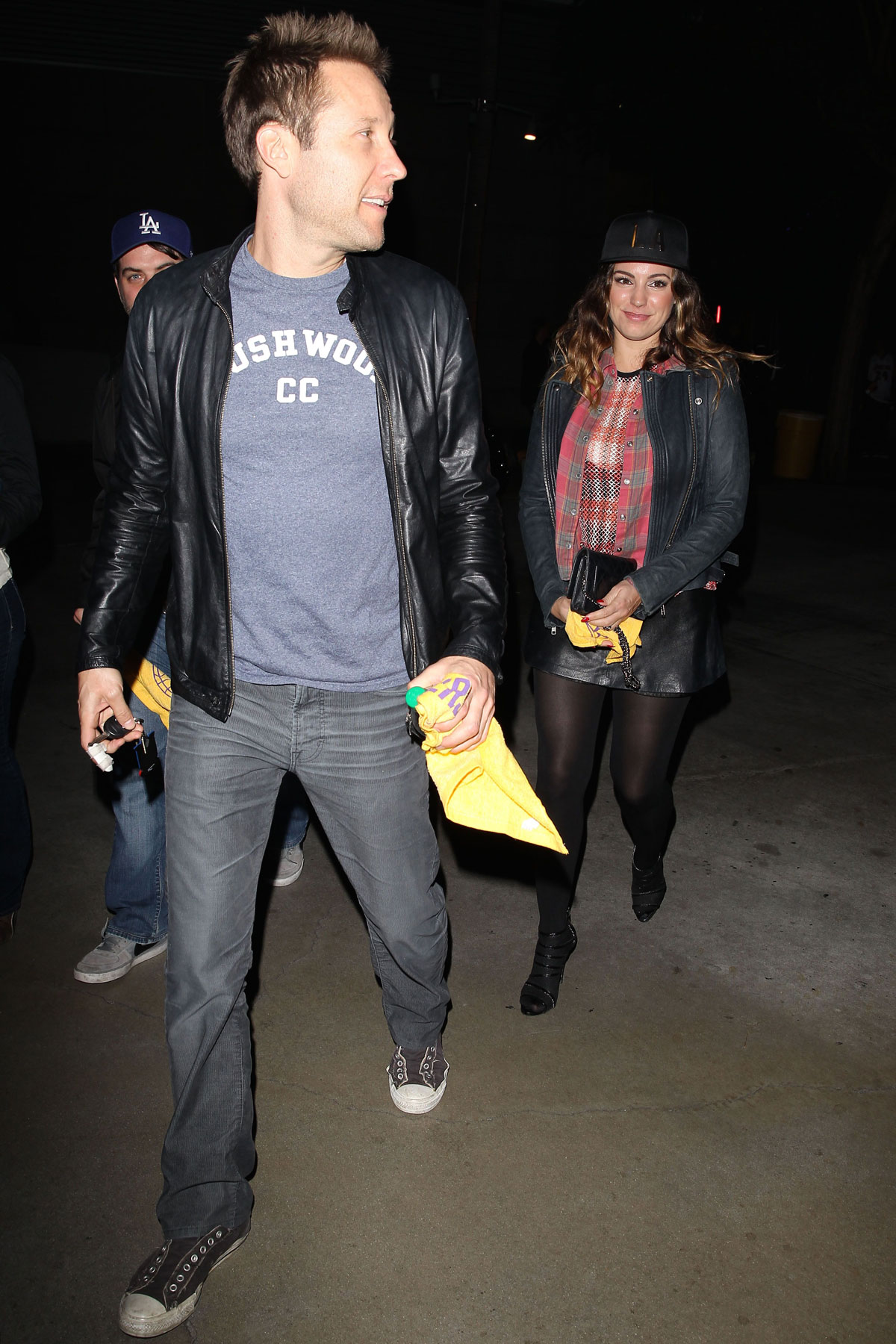 Kelly Brook attends Lakers Game