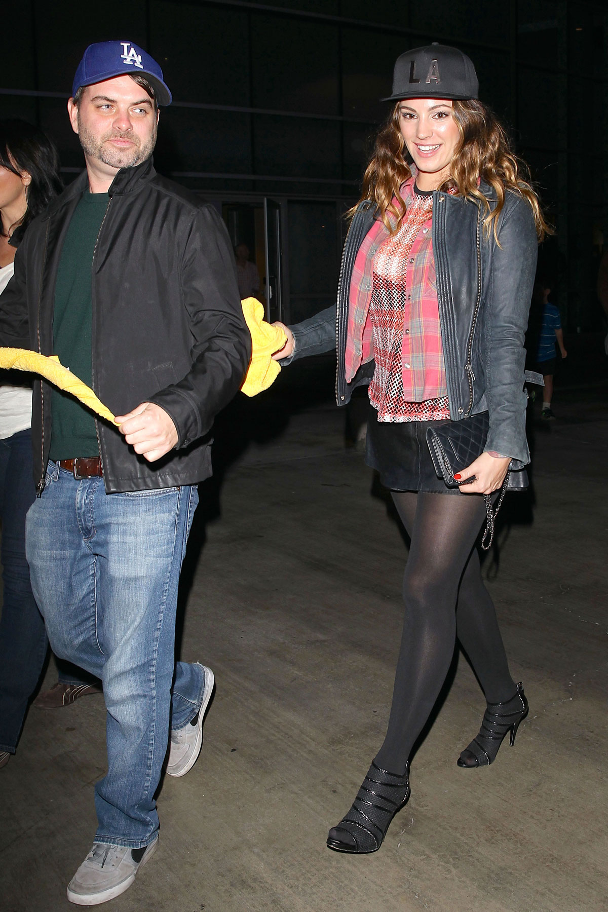 Kelly Brook attends Lakers Game
