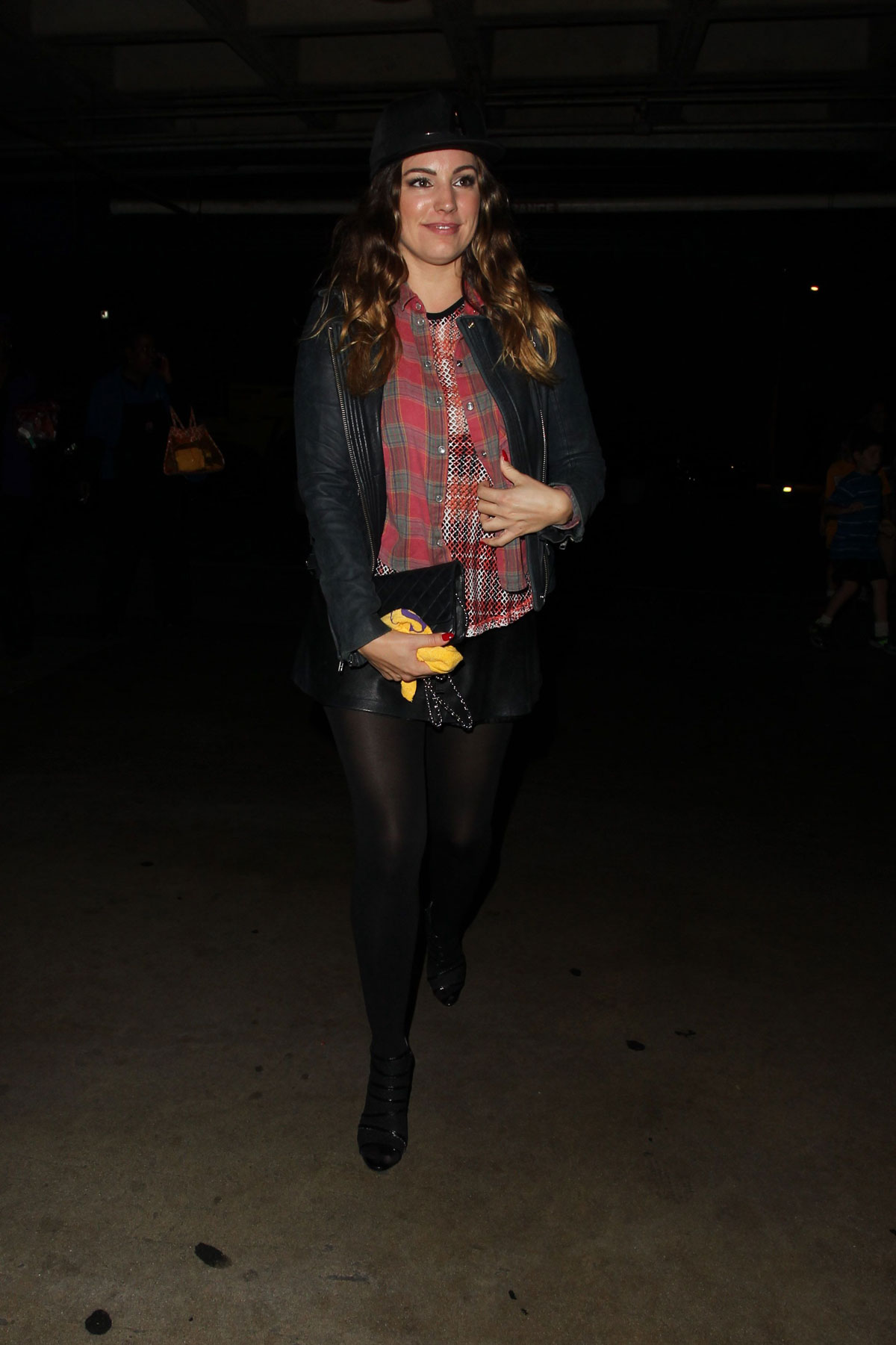 Kelly Brook attends Lakers Game