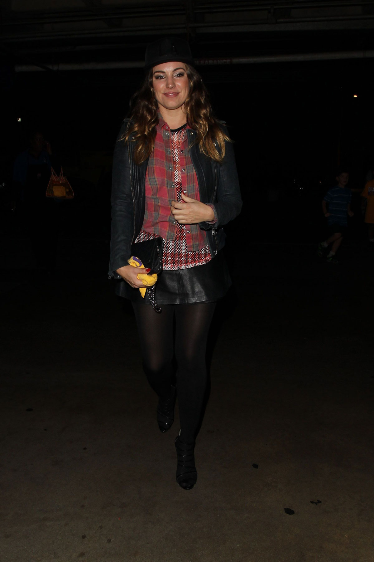 Kelly Brook attends Lakers Game