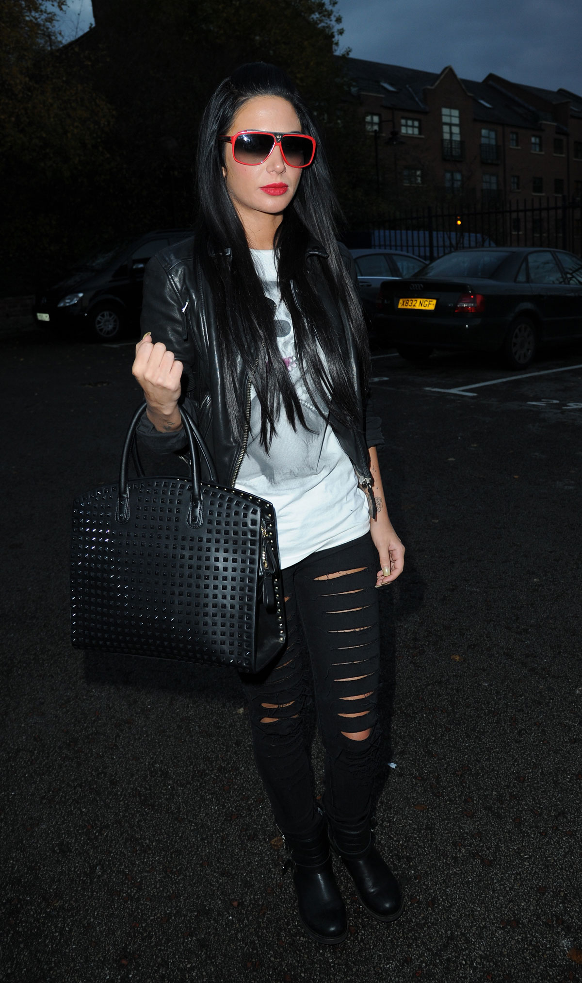 Tulisa Contostavlos at Key 103 Radio Station