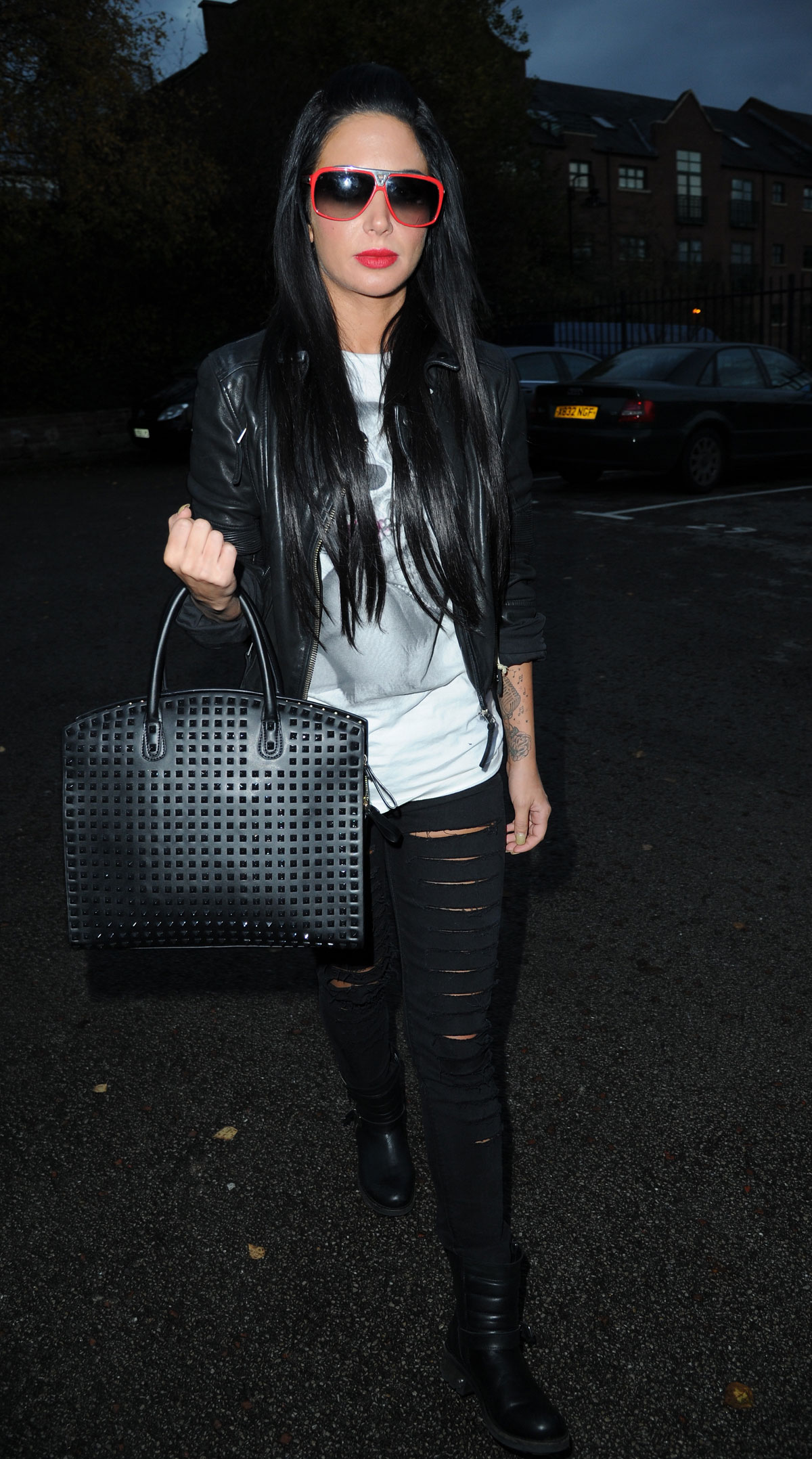 Tulisa Contostavlos at Key 103 Radio Station