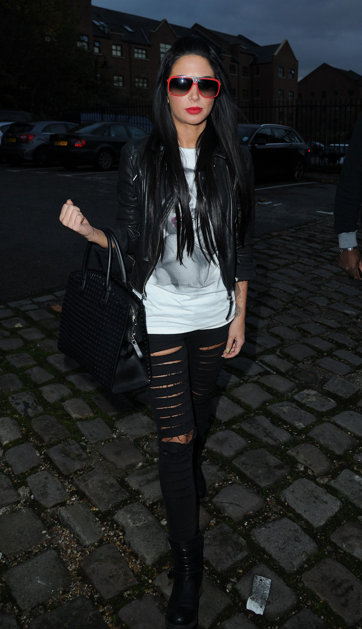 Tulisa Contostavlos at Key 103 Radio Station