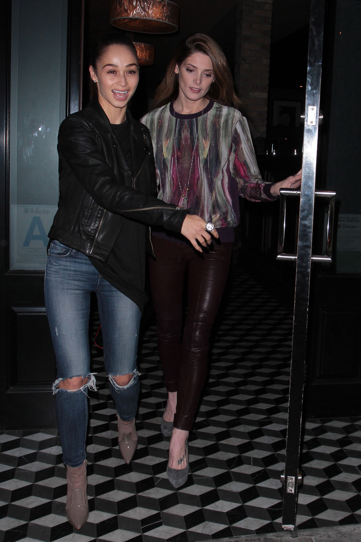 Ashley Greene & Cara Santana seen out for dinner