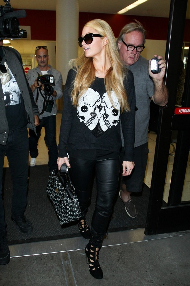 Paris Hilton was seen at LAX