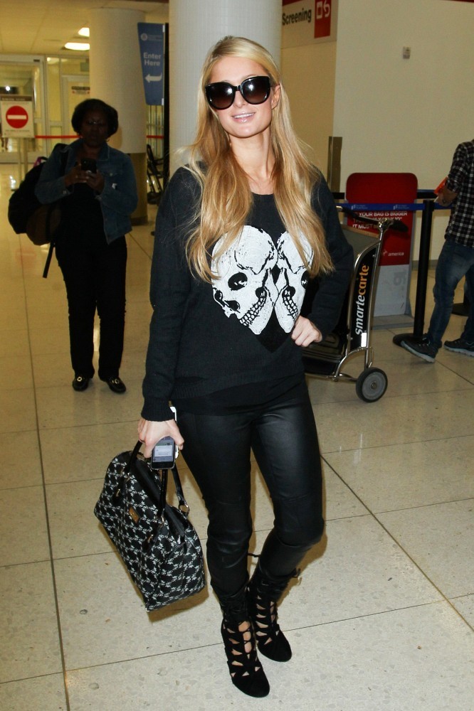 Paris Hilton was seen at LAX