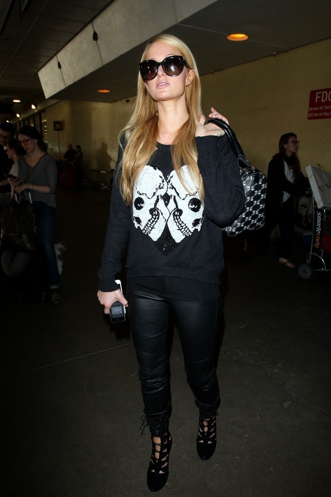Paris Hilton was seen at LAX
