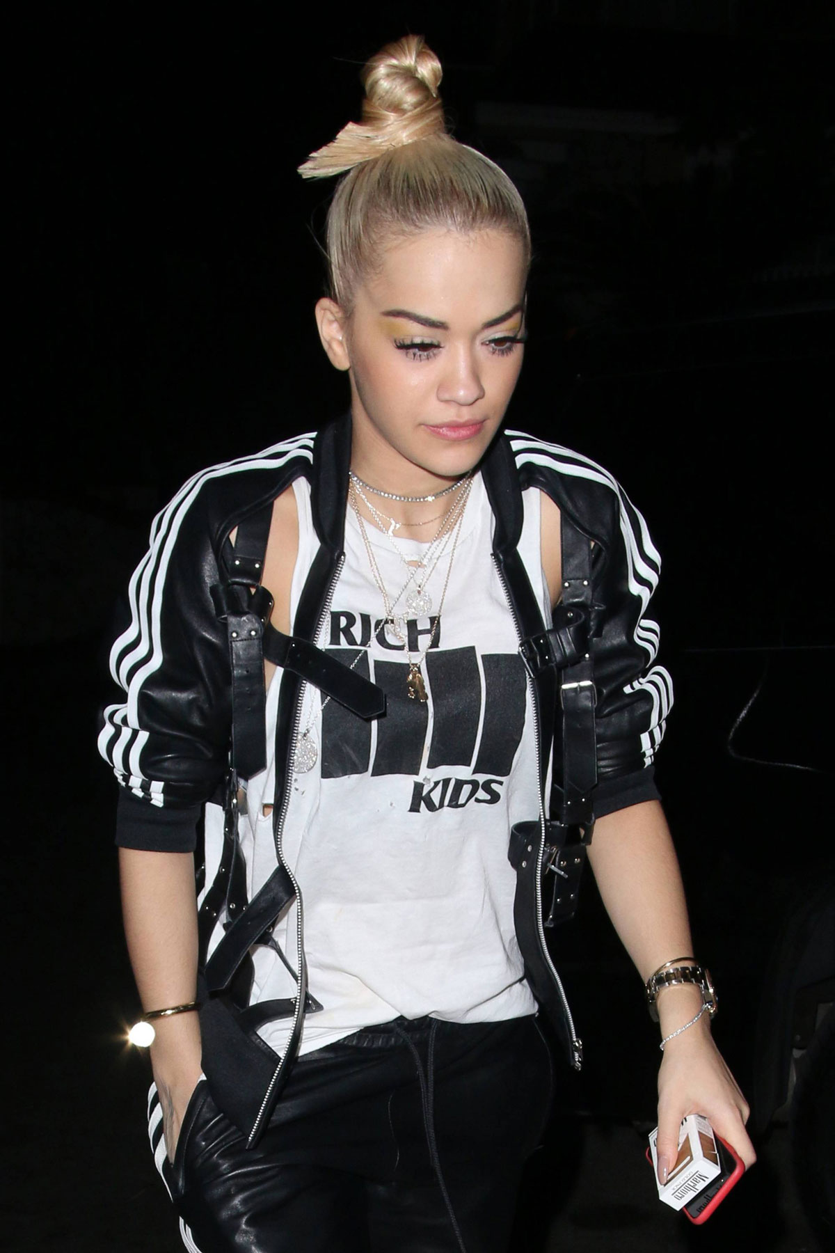 Rita Ora arriving at her hotel in Los Angeles