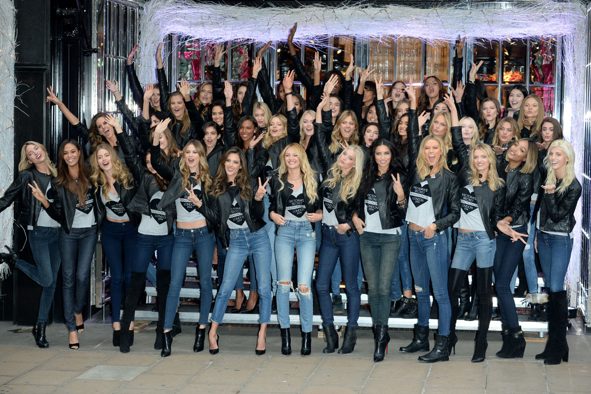 VS Angels attend the 2014 Victoria’s Secret Fashion Show Photocall