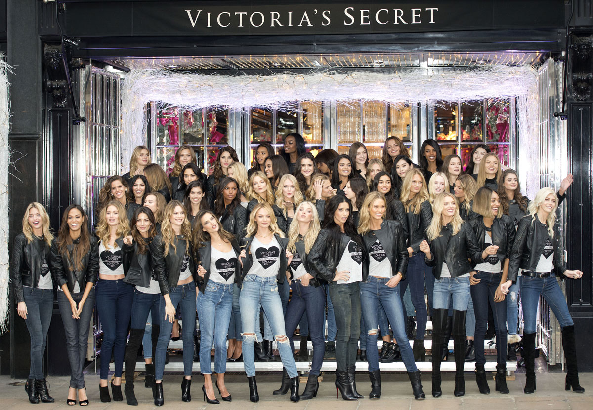 VS Angels attend the 2014 Victoria’s Secret Fashion Show Photocall