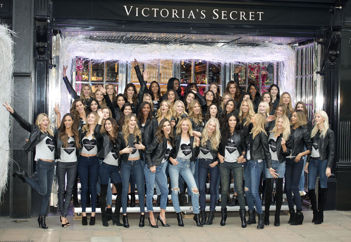 VS Angels attend the 2014 Victoria’s Secret Fashion Show Photocall