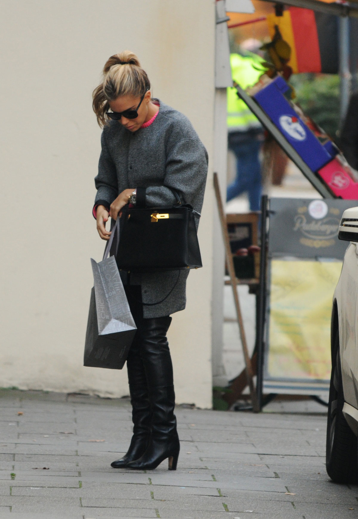 Sylvie Meis shopping in Hamburg