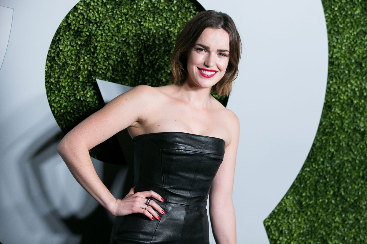 Elizabeth Henstridge attends 2014 GQ Men of the Year Party