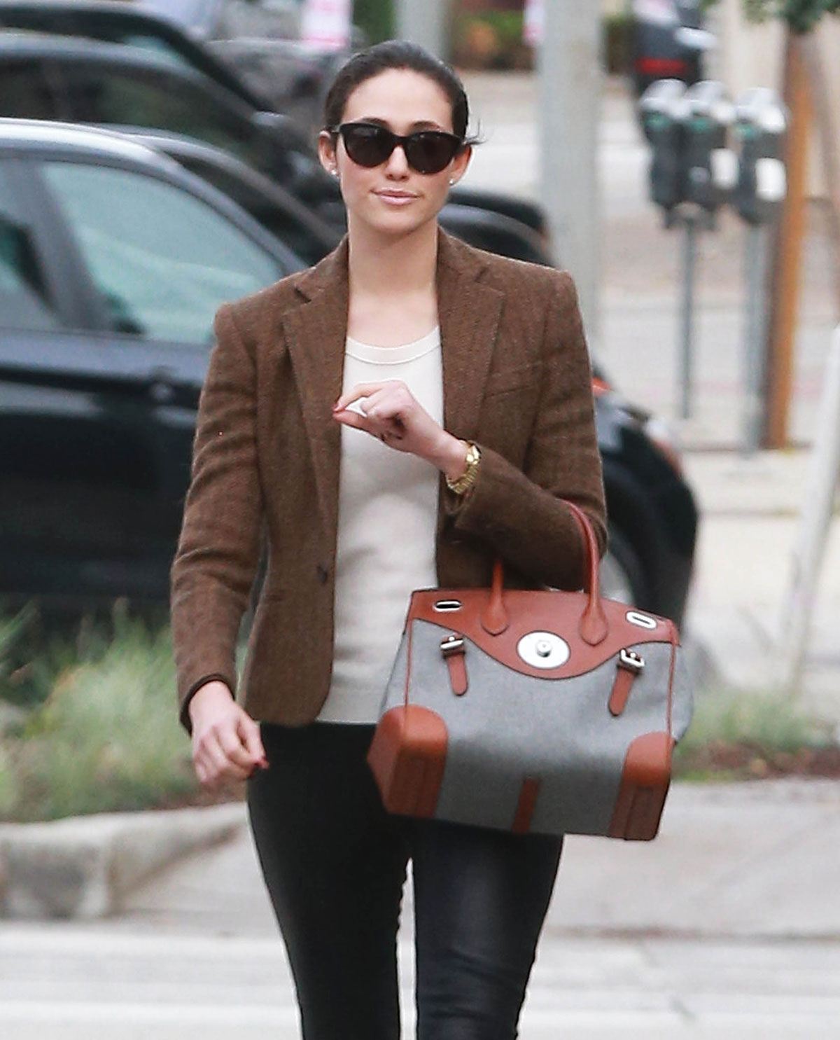 Emmy Rossum out & about in LA