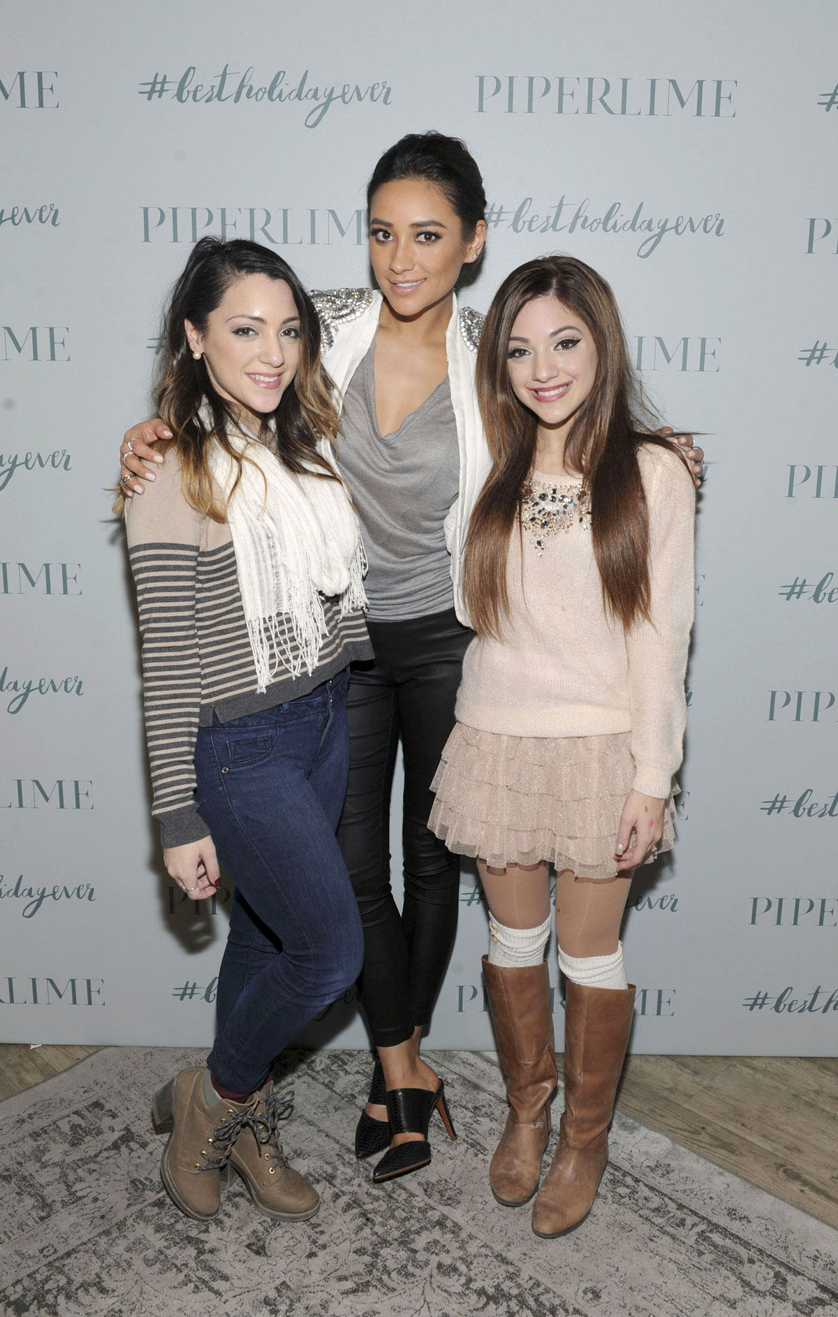 Shay Mitchell attends Piperlime Store Holiday Celebration