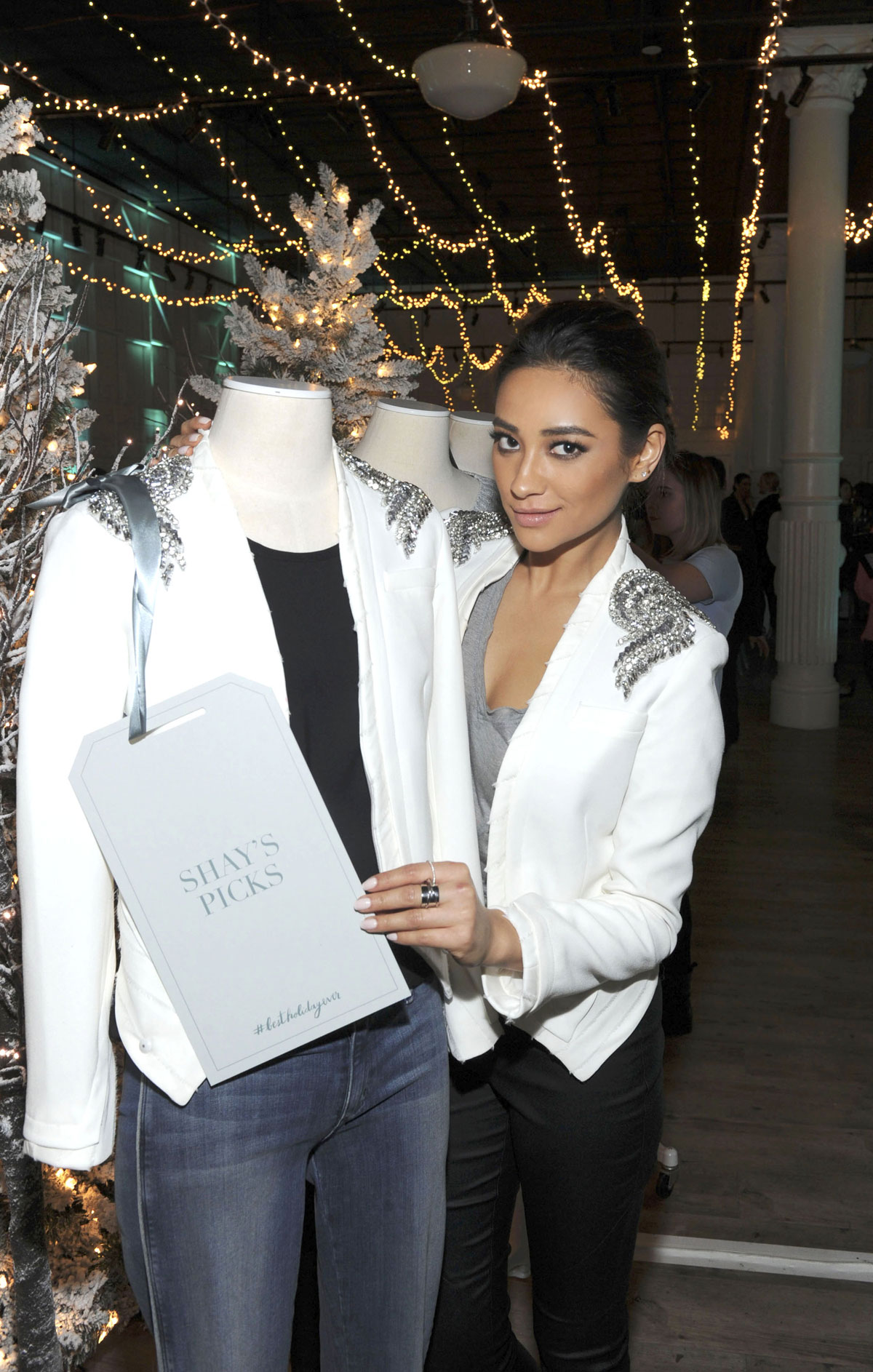 Shay Mitchell attends Piperlime Store Holiday Celebration