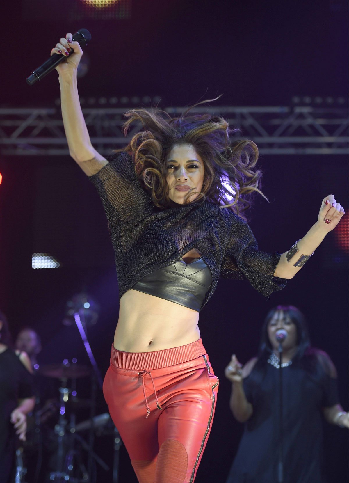 Nicole Scherzinger performs at Key 103 Christmas Live