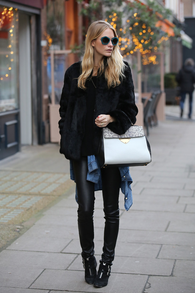 Poppy Delevingne wears the new Coccinelle B14 Bag