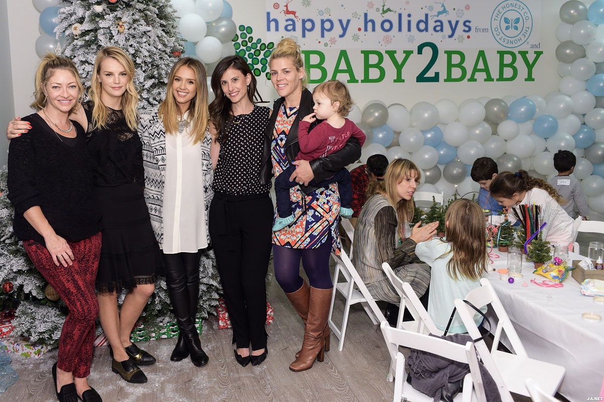 Jessica Alba attends Baby2Baby Holiday Party