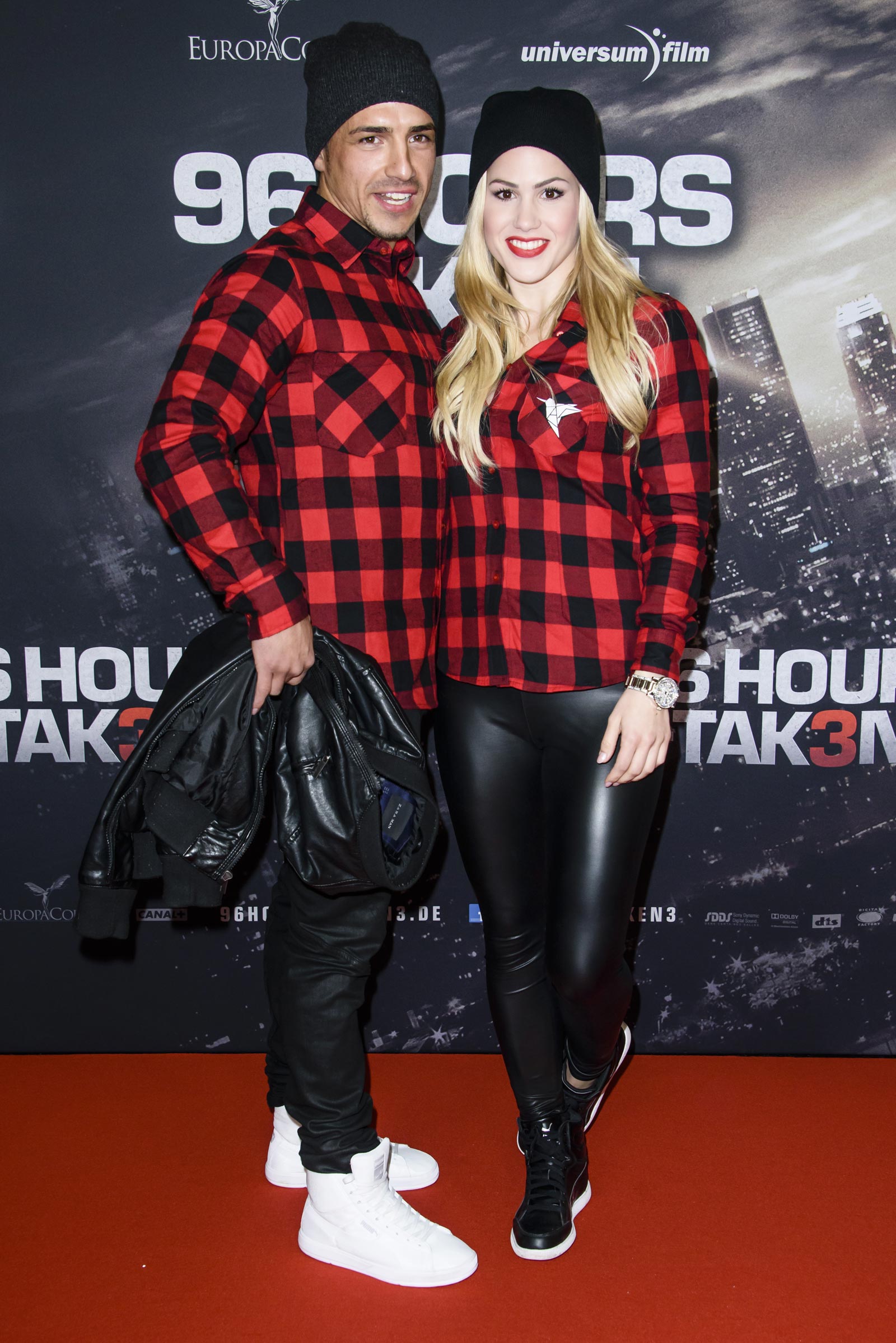 Angelina Heger attends the premiere 96 Hours - Taken 3