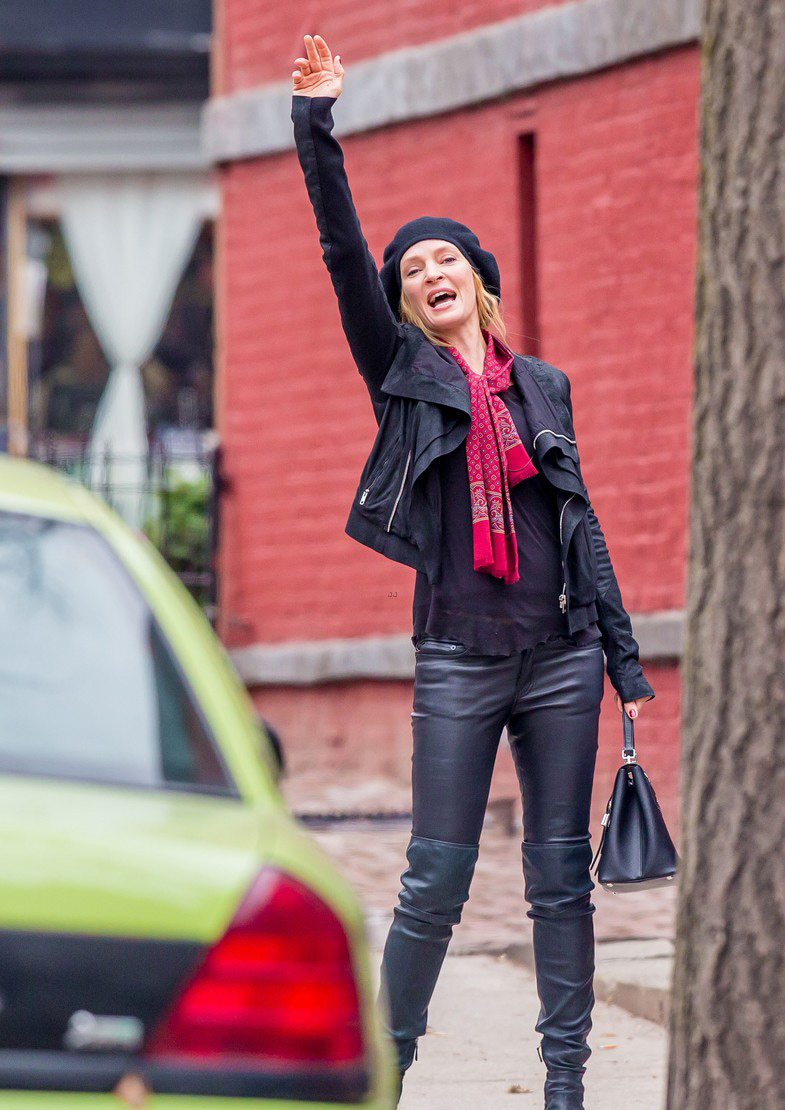 Uma Thurman shooting scenes for upcoming NBC miniseries The Slap