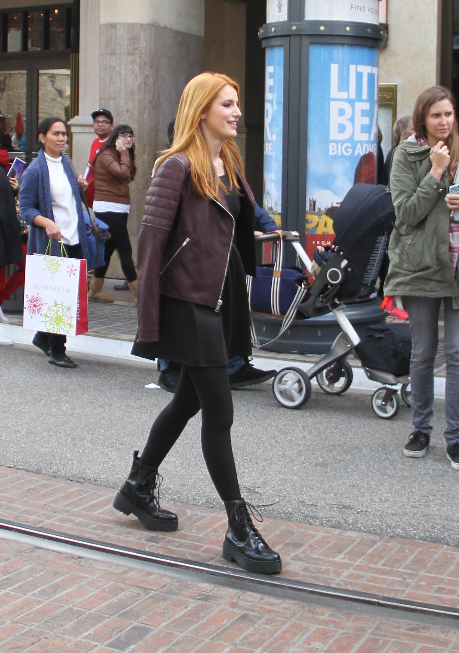 Bella Thorne Filming a Christmas Special