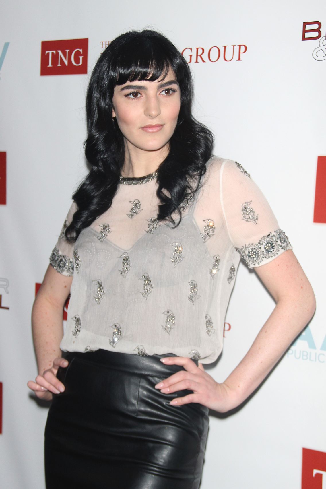Ali Lohan hit the red carpet at the TNG Holiday Launch Celebration