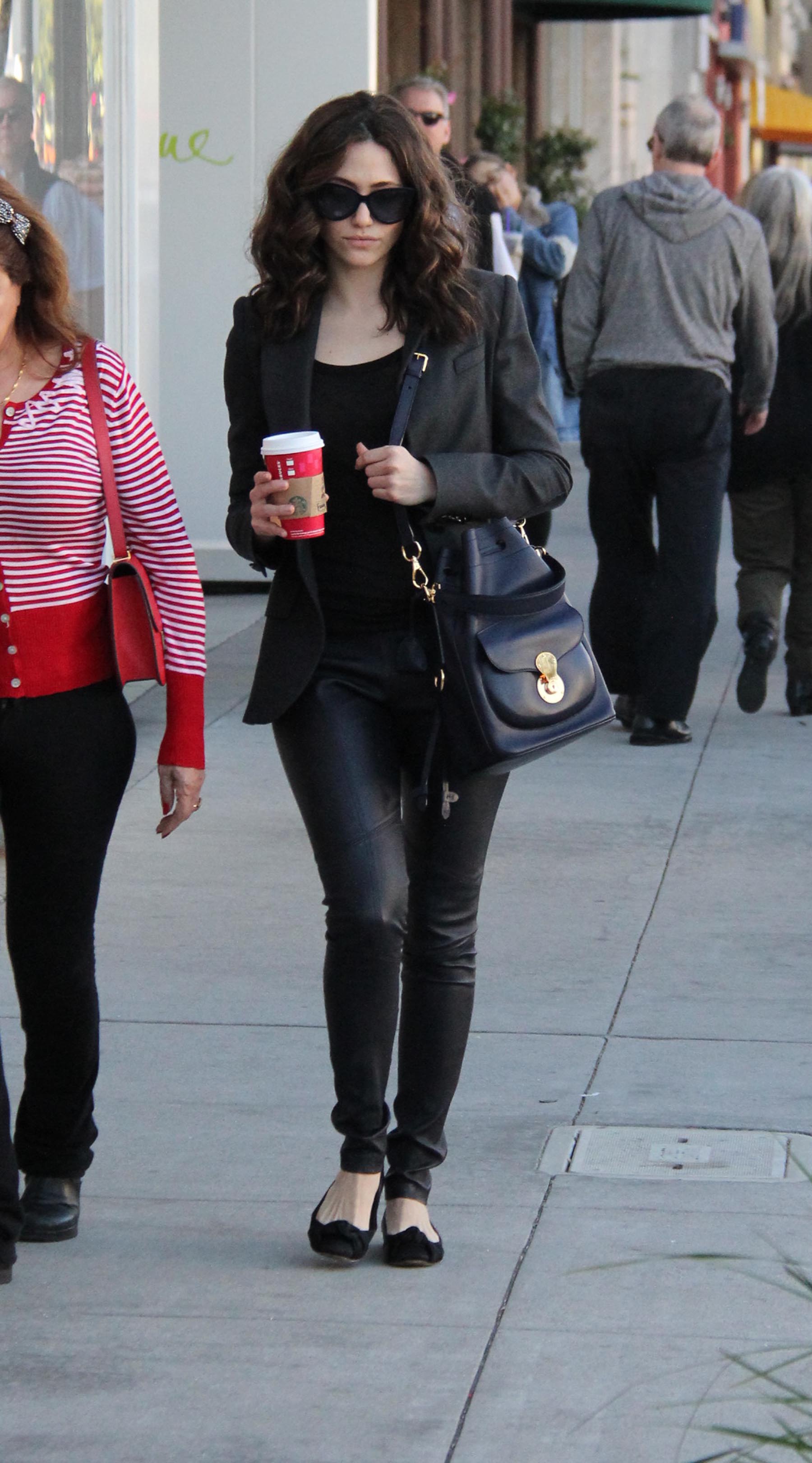Emmy Rossum shopping in Los Angeles