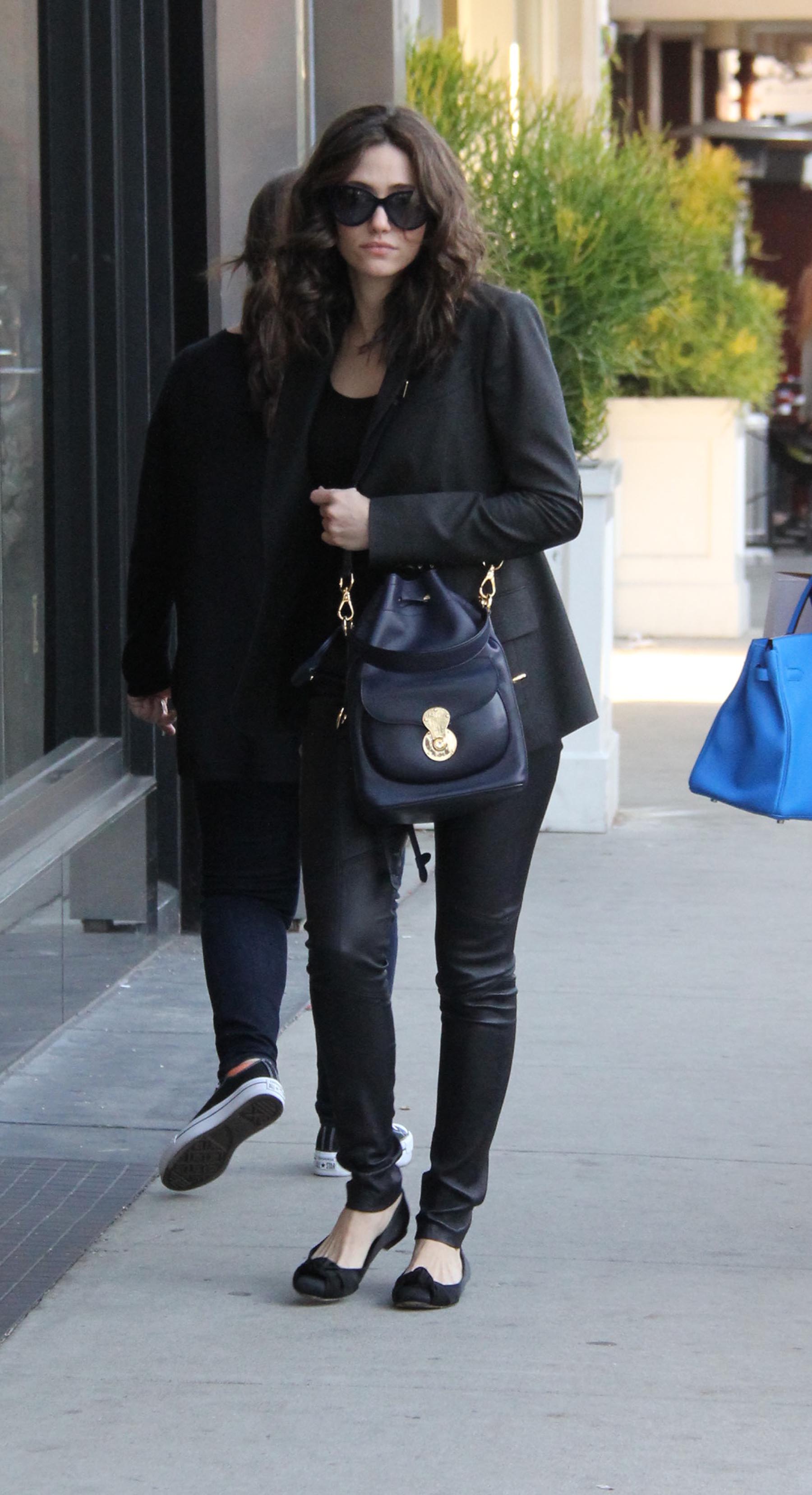 Emmy Rossum shopping in Los Angeles