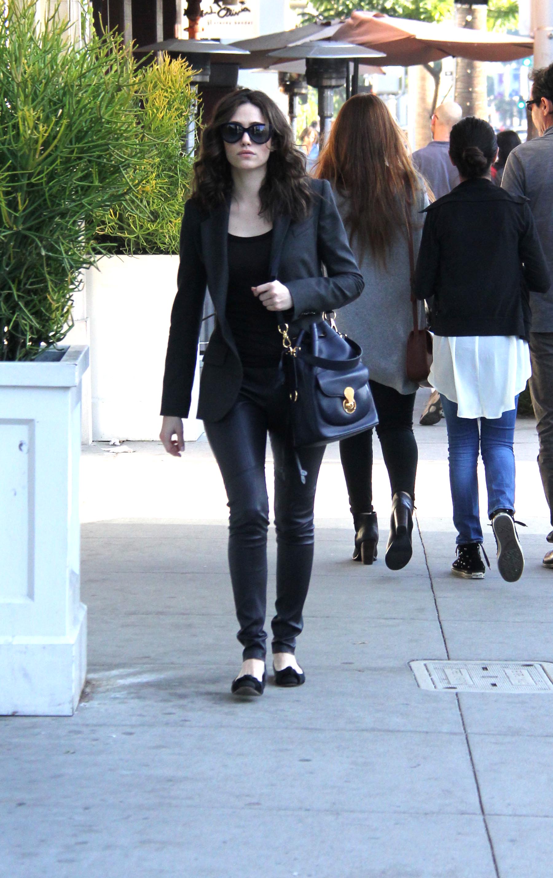 Emmy Rossum shopping in Los Angeles