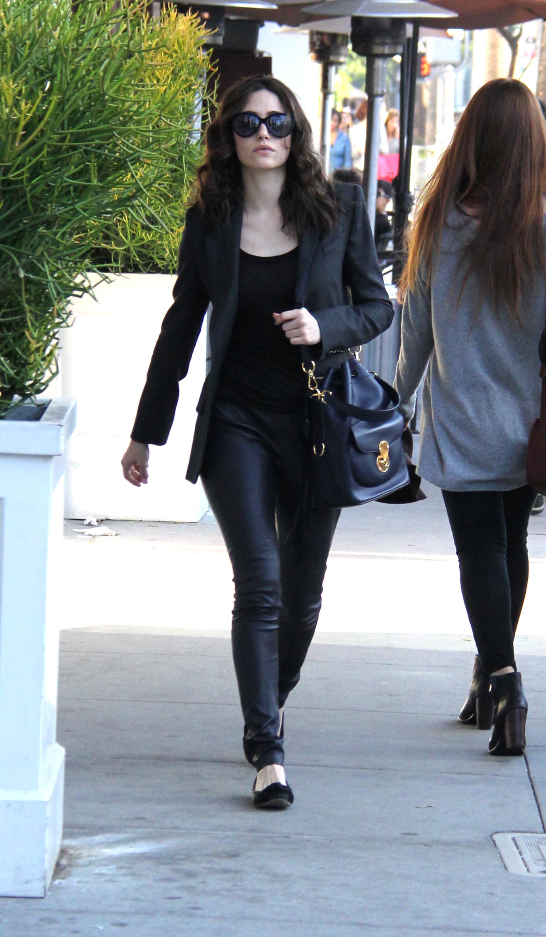 Emmy Rossum shopping in Los Angeles