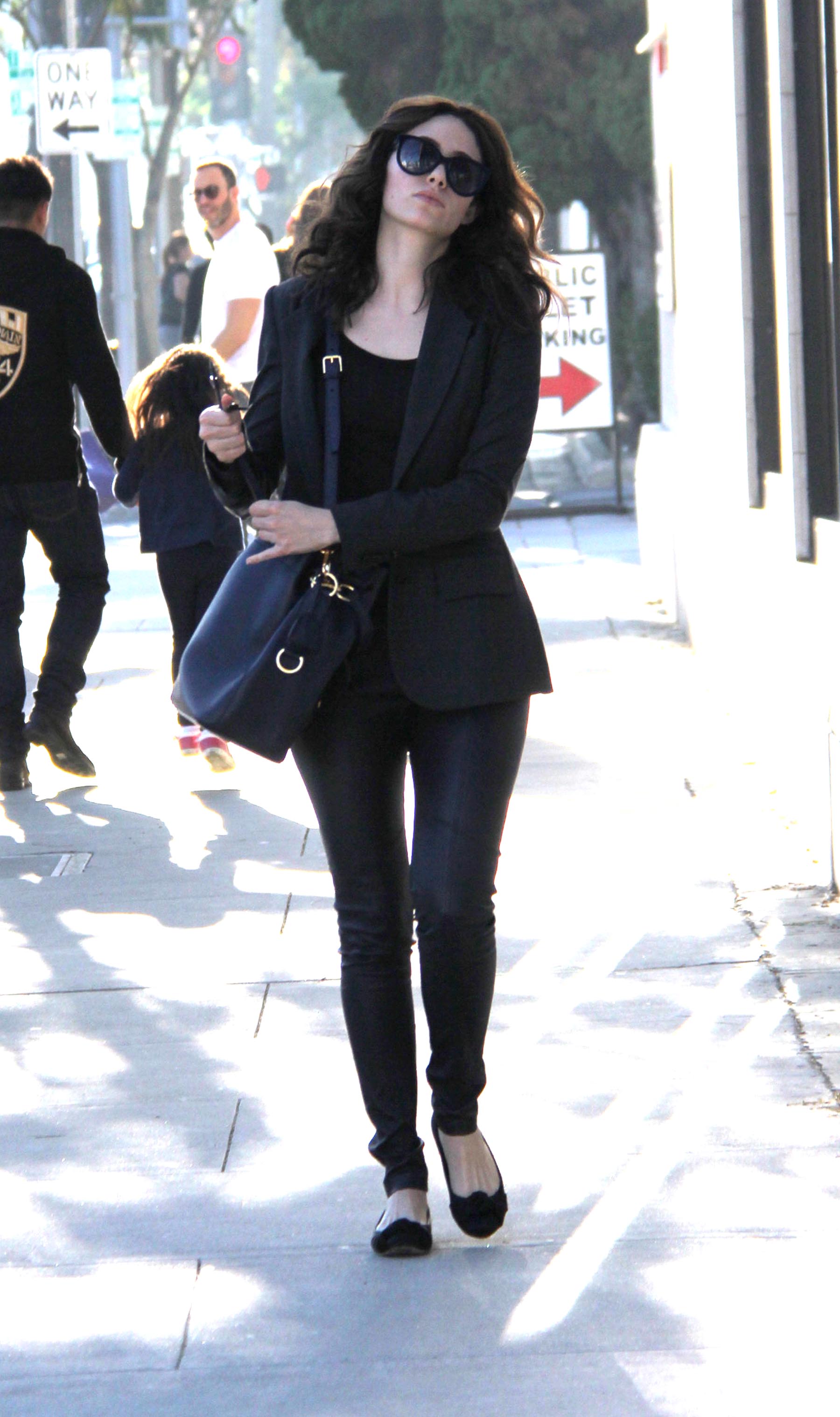 Emmy Rossum shopping in Los Angeles