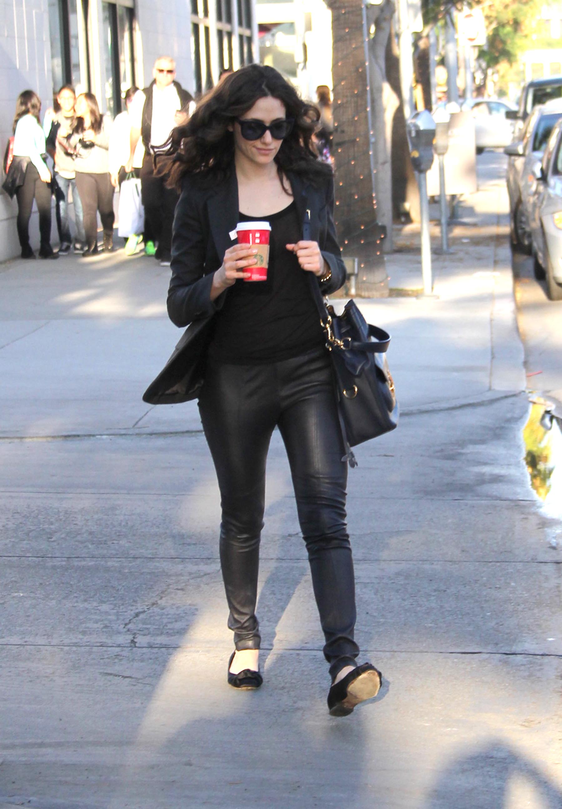 Emmy Rossum shopping in Los Angeles